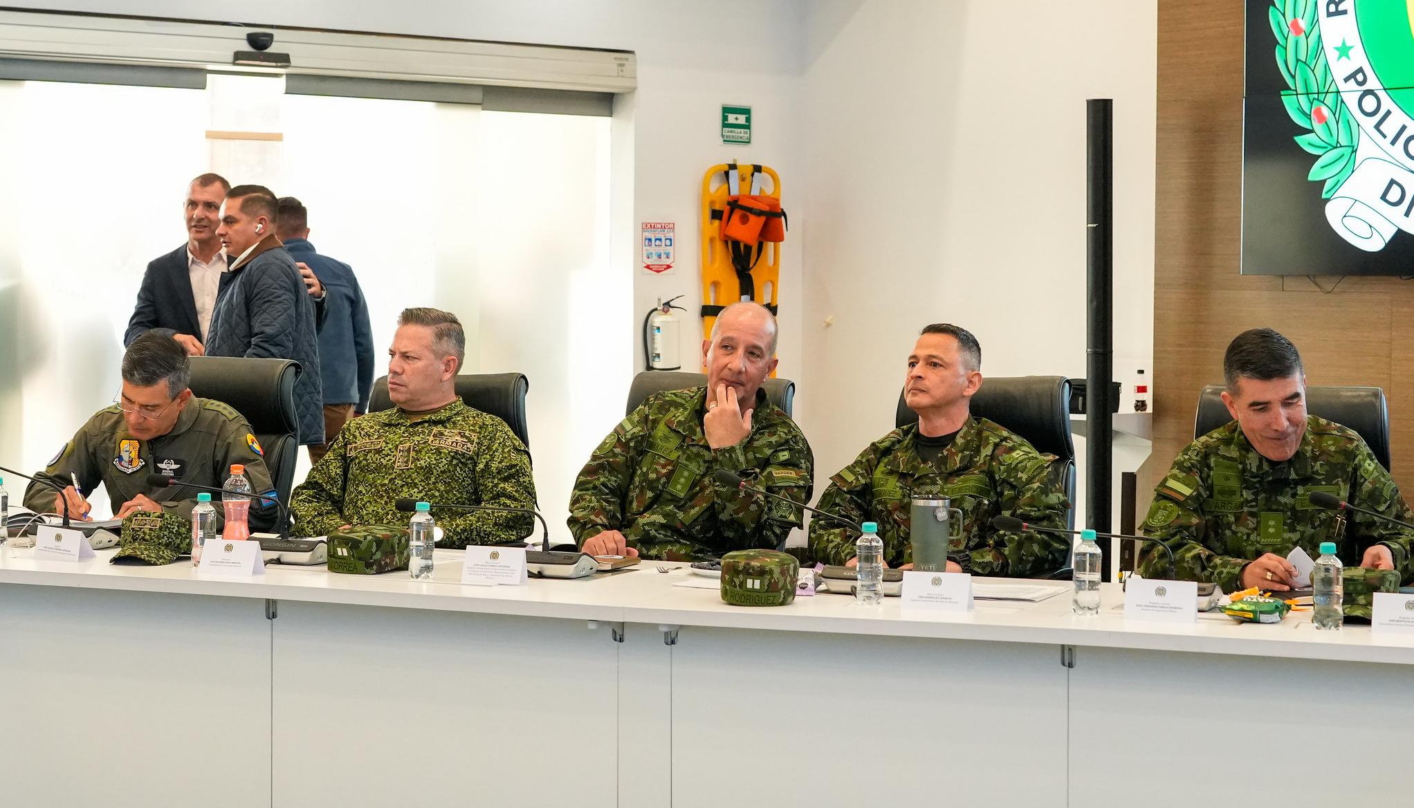 La cúpula de las Fuerzas Militares.