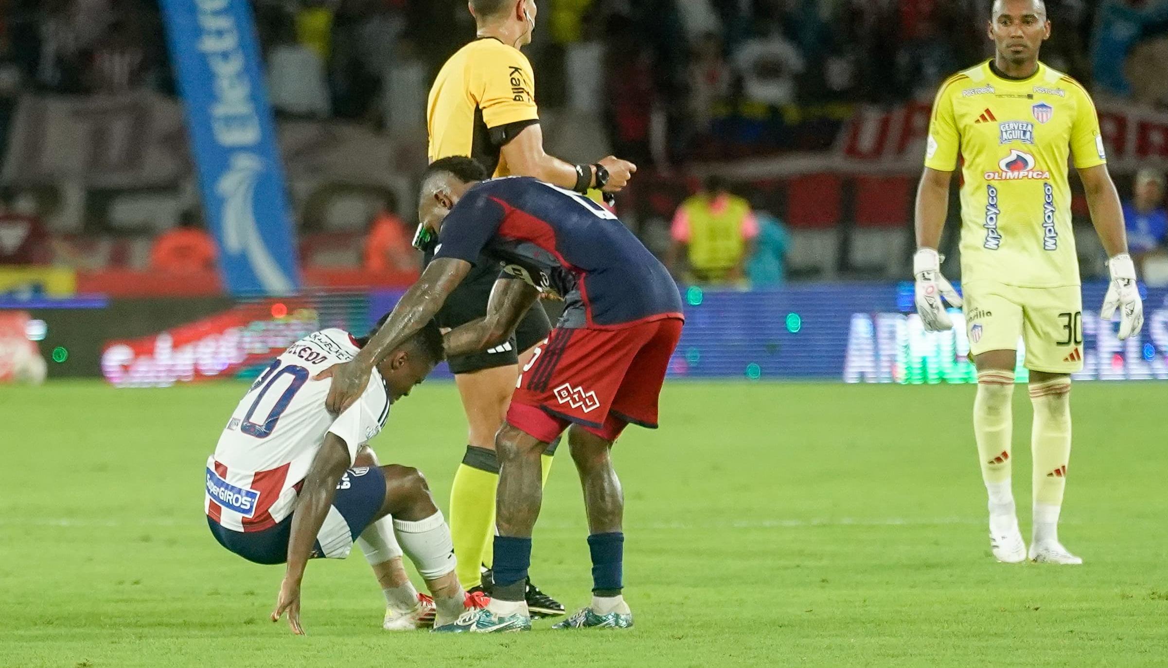 Lesión de Déiber Caicedo.