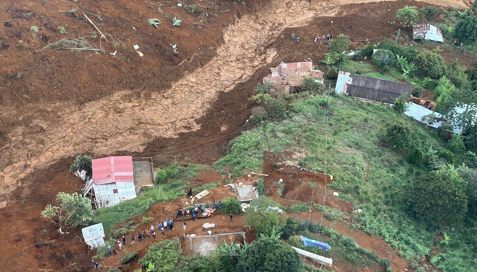Deslizamiento en Bello, Antioquia.