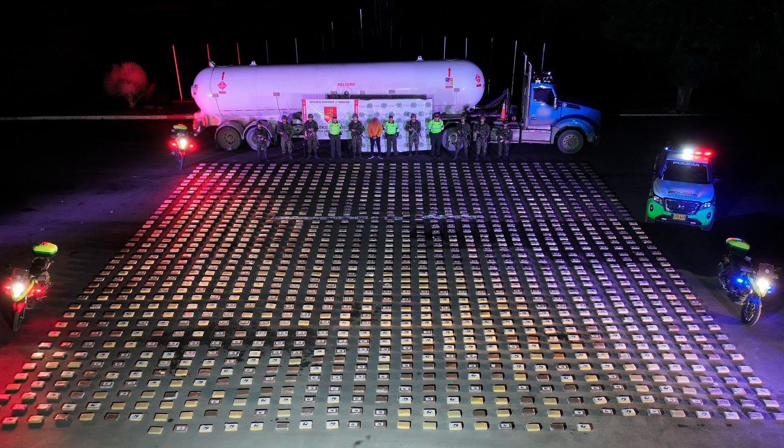 Droga incautada a los 'Comandos de Frontera'. 