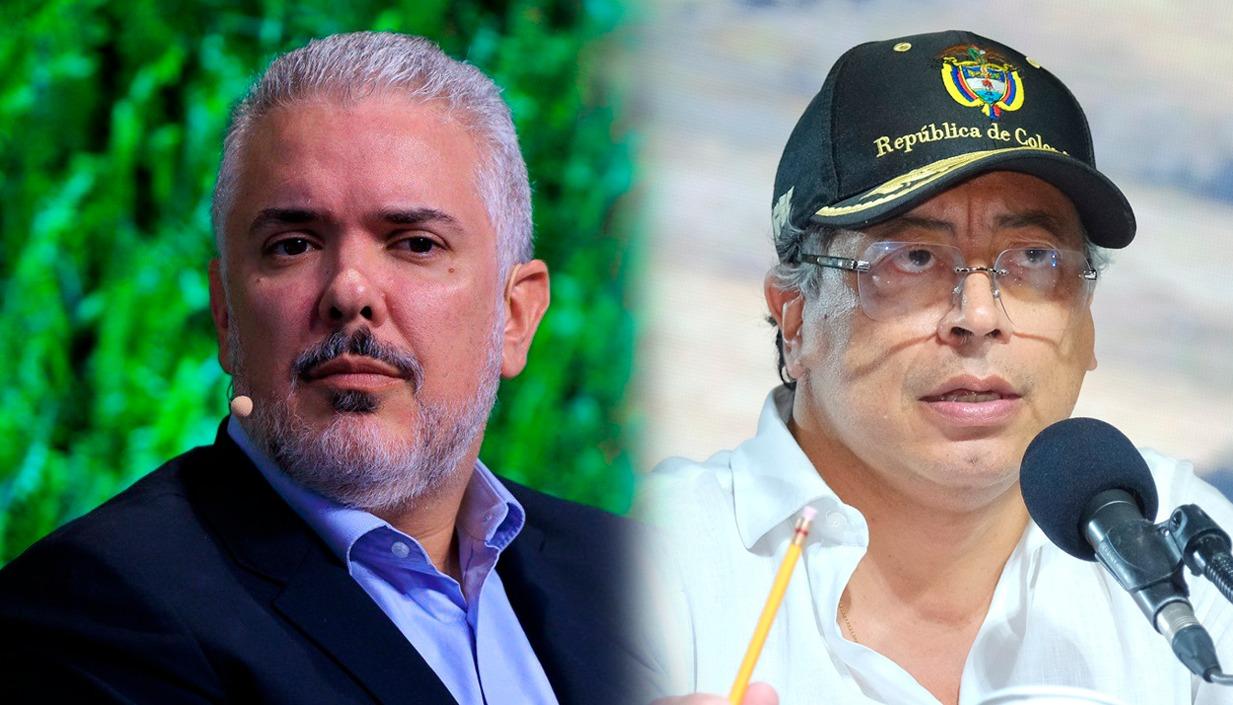 Iván Duque y Gustavo Petro.