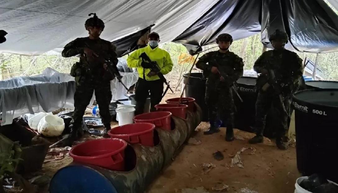 Ejército incautó cocaína del ELN.