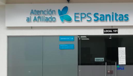 Una sede de la EPS Sanitas. 
