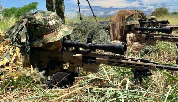 Soldados colombianos. 