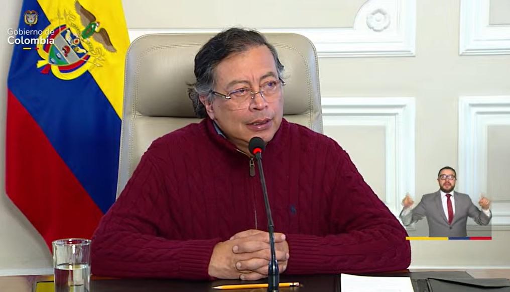 El Presidente Gustavo Petro.