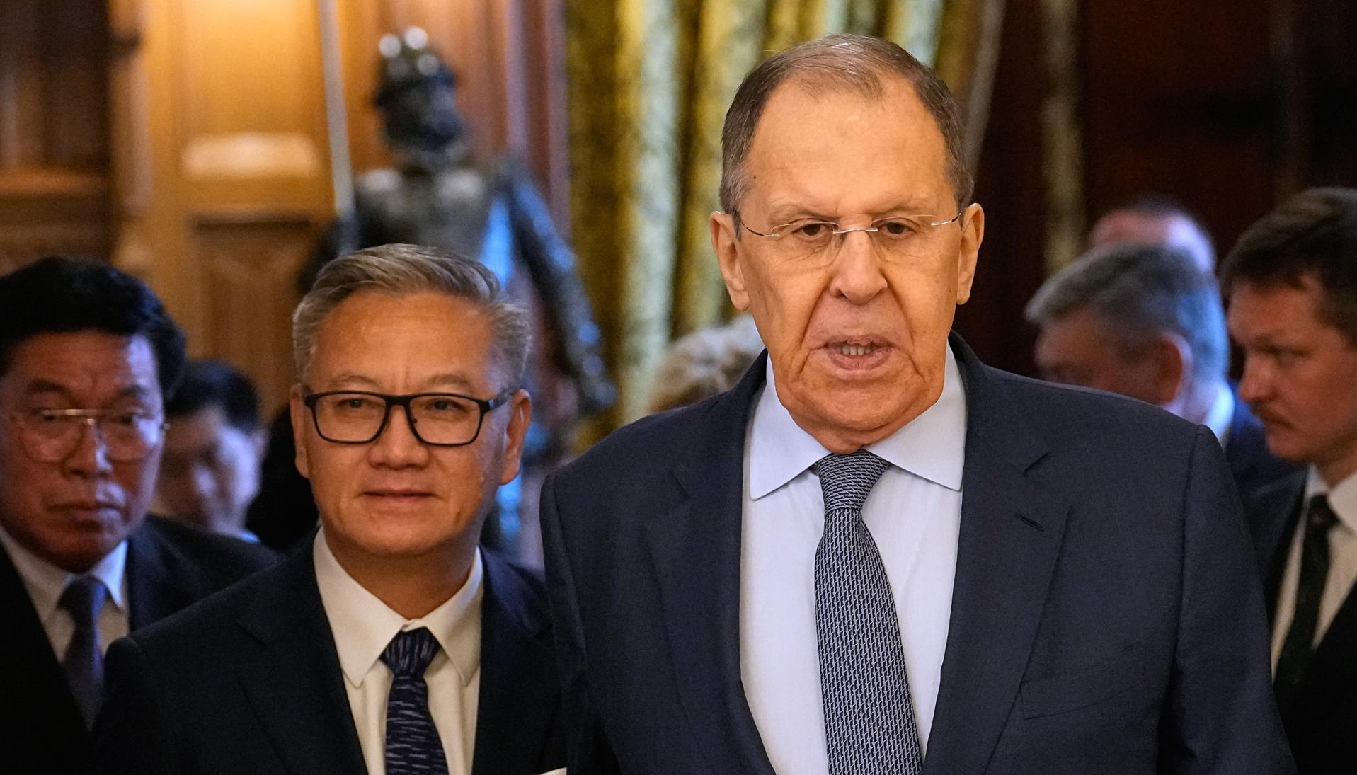 El ministro de Relaciones Exteriores de Rusia, Sergei Lavrov. 