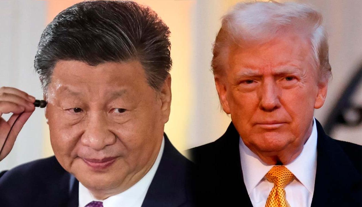 El presidente de China, Xi Jinping y el presidente de EE.UU., Donald Trump.