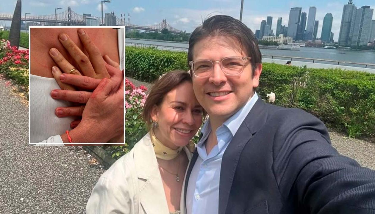 María Claudia Tarazona y su esposo Miguel Uribe Turbay.