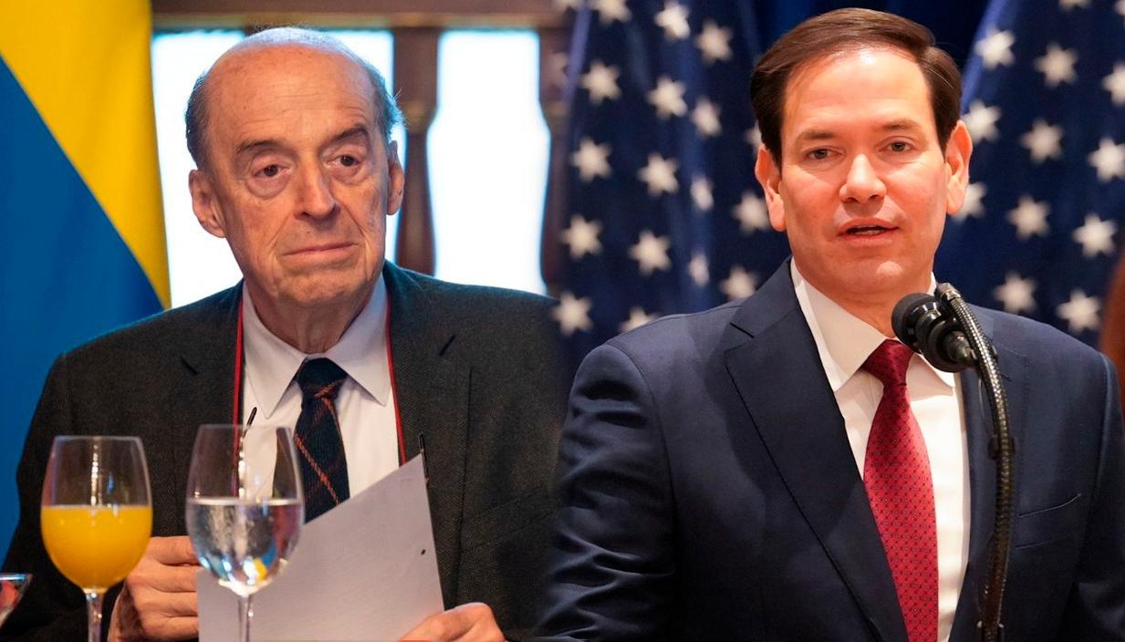 Excanciller de Colombia, Álvaro Leyva / Secretario de Estado de Estados Unidos, Marco Rubio.