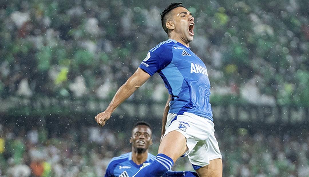 La celebración de Falcao García.