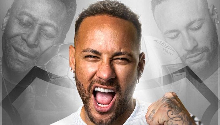 Neymar, renovado con Santos de Brasil hasta fin de año.
