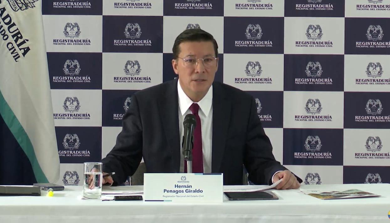 Hernán Penagos, Registrador Nacional