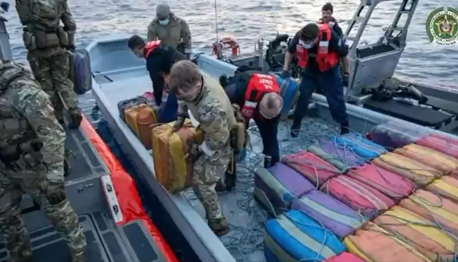 Incautación de la droga.