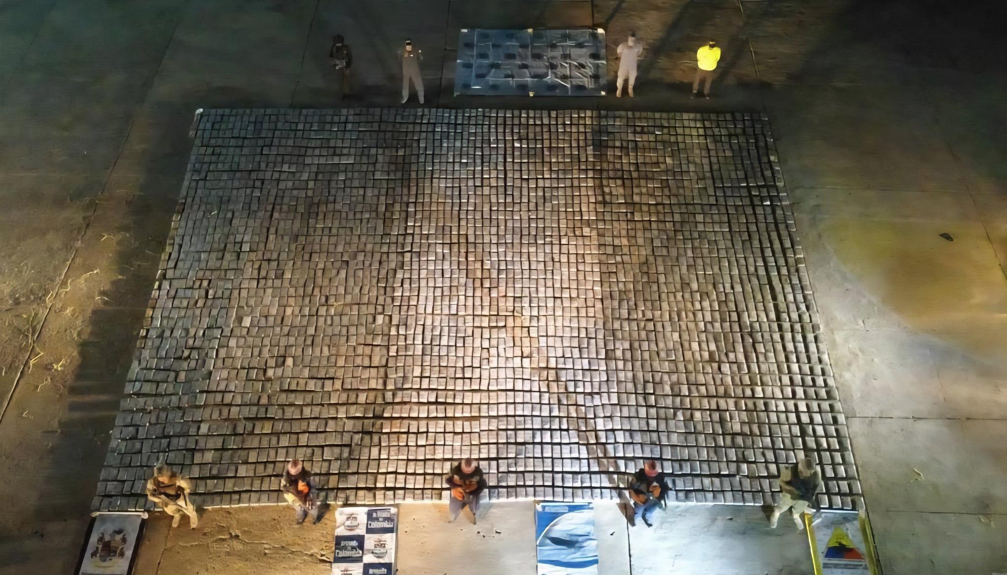 Droga incautada en la Alta Guajira. 