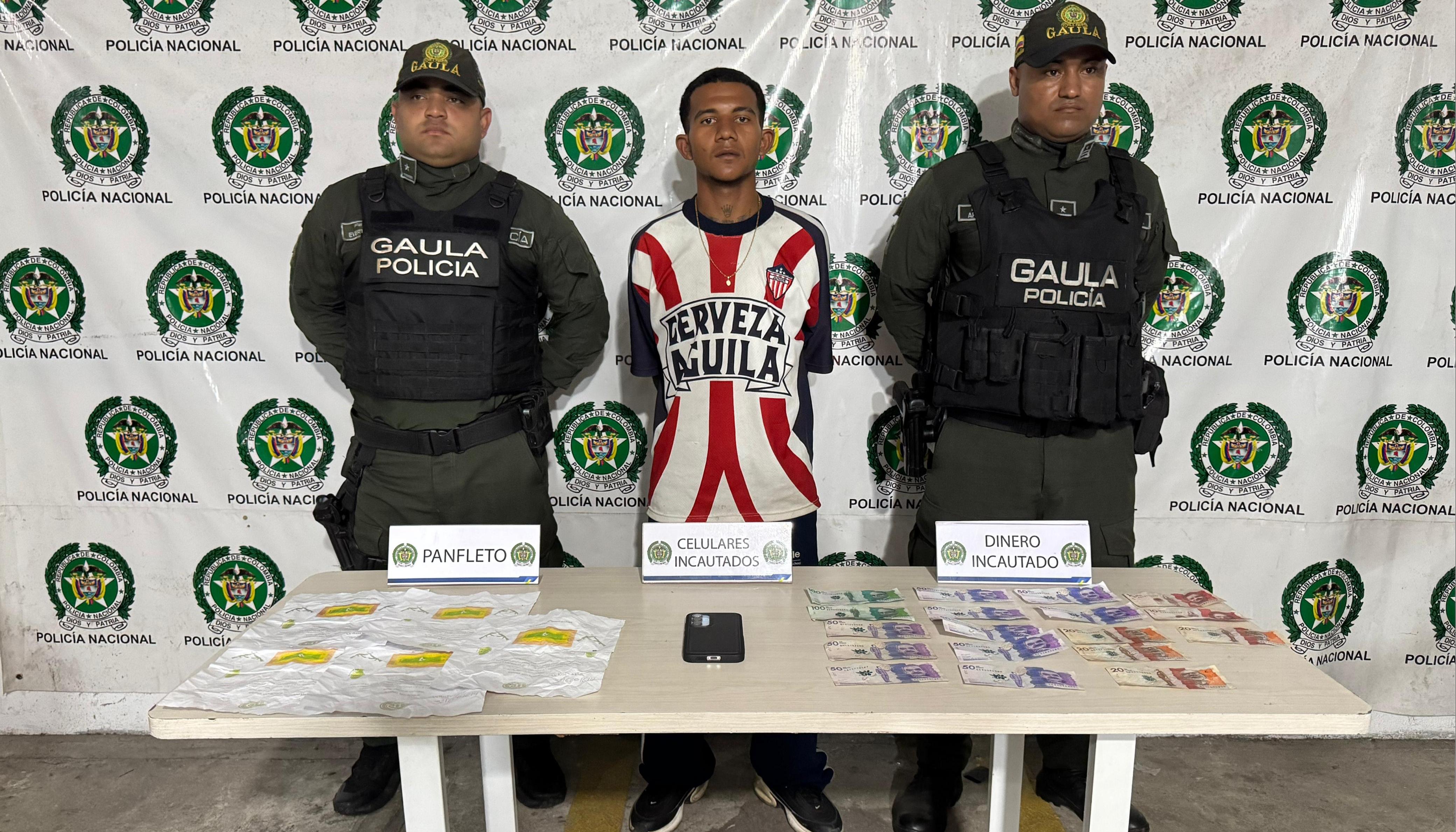 Johanys Daniel Arrieta Salinas, el capturado.