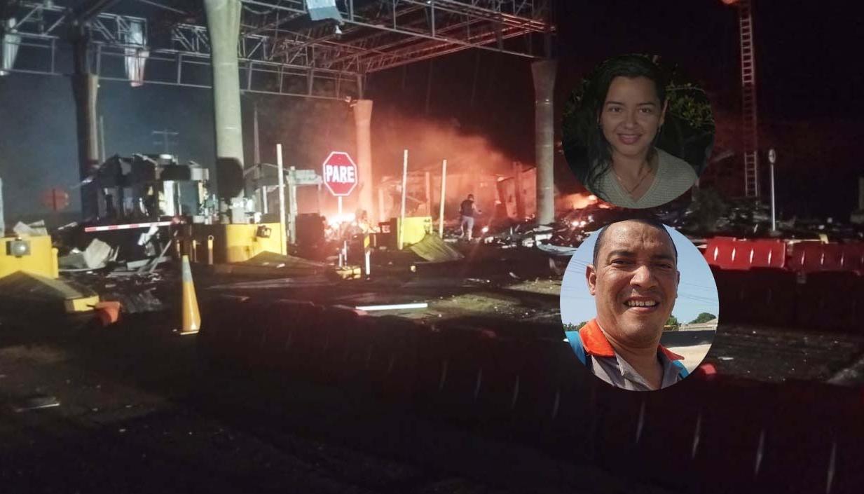 Las dos víctimas mortales del atentado. 