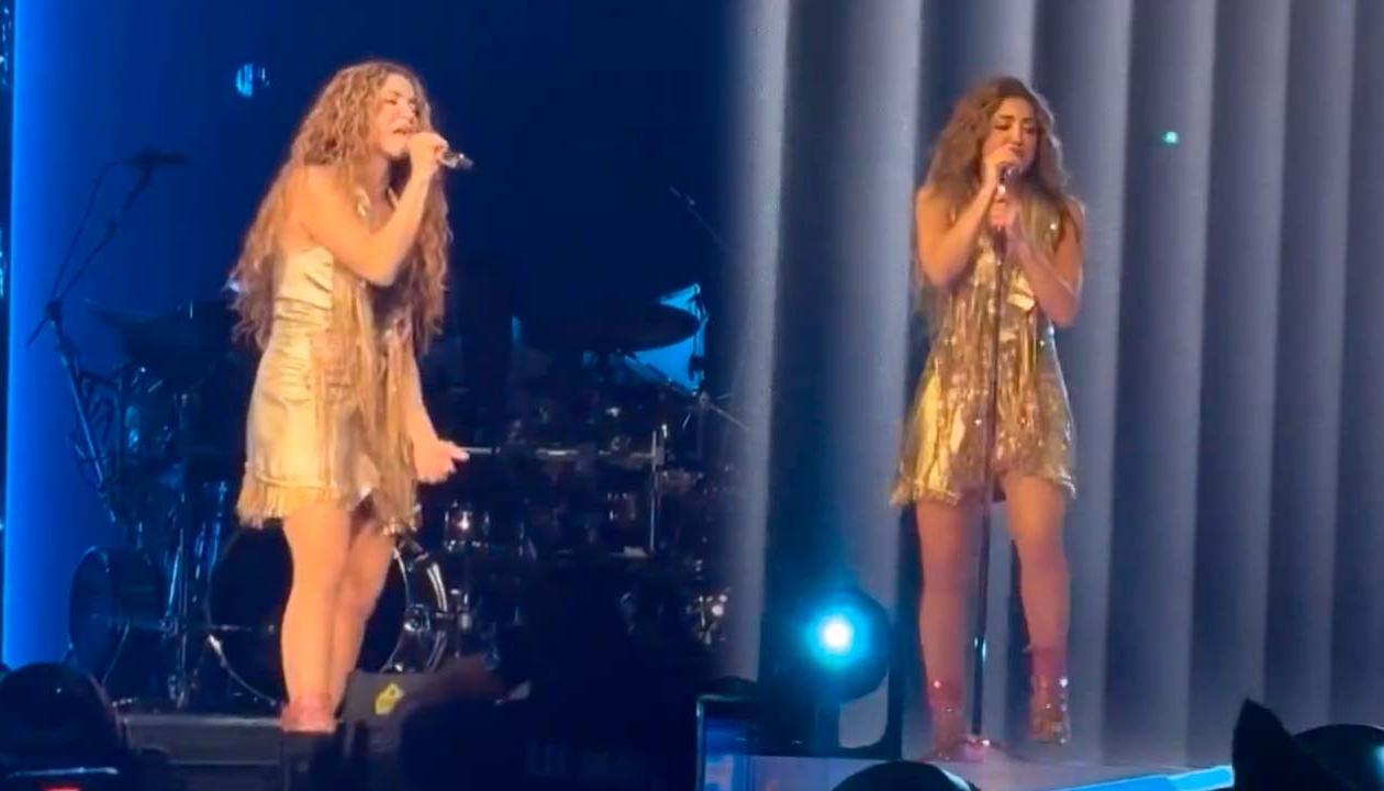 La artista barranquillera Shakira en su concierto en Phoenix, Arizona. 