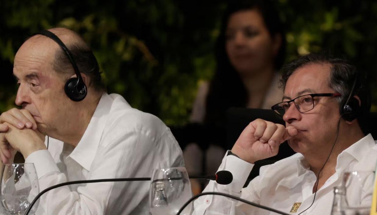 Álvaro Leyva y Gustavo Petro.