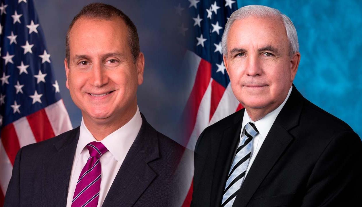 Mario Díaz-Balart y Carlos Giménez, senadores del partido Republicano.