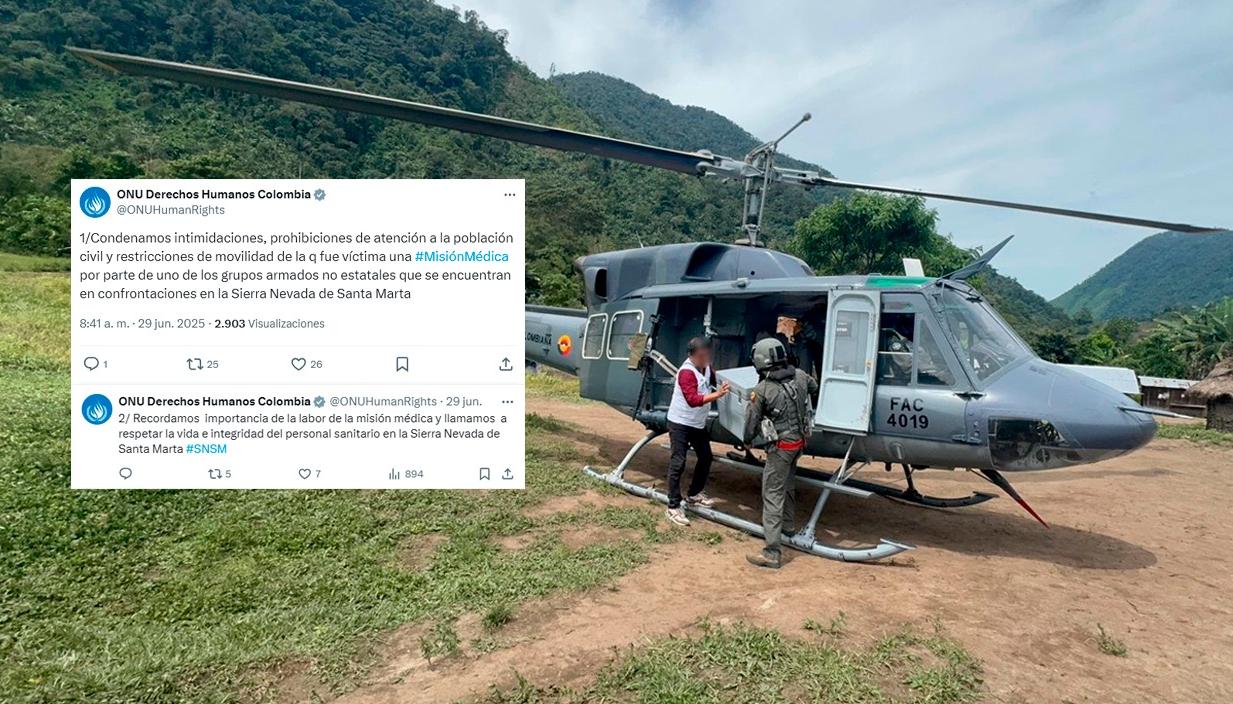 Misión médica en la Sierra Nevada, de Santa Marta.