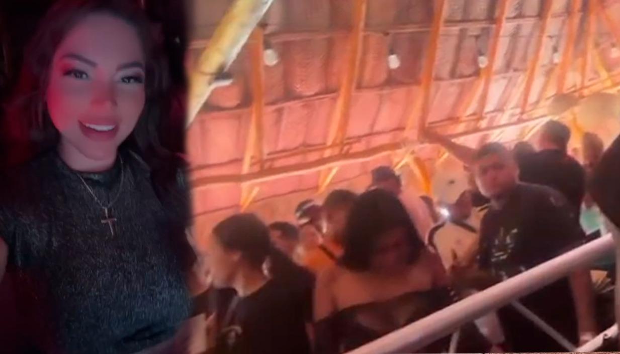 DJ Maciel Karina Gómez, una de las víctimas mortales, y una imagen de la rumba.