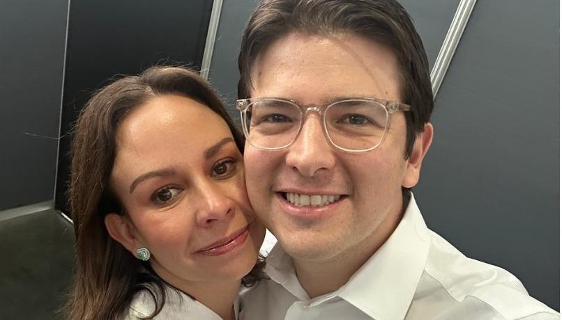 María Claudia Tarazona y su esposo Miguel Uribe Turbay.