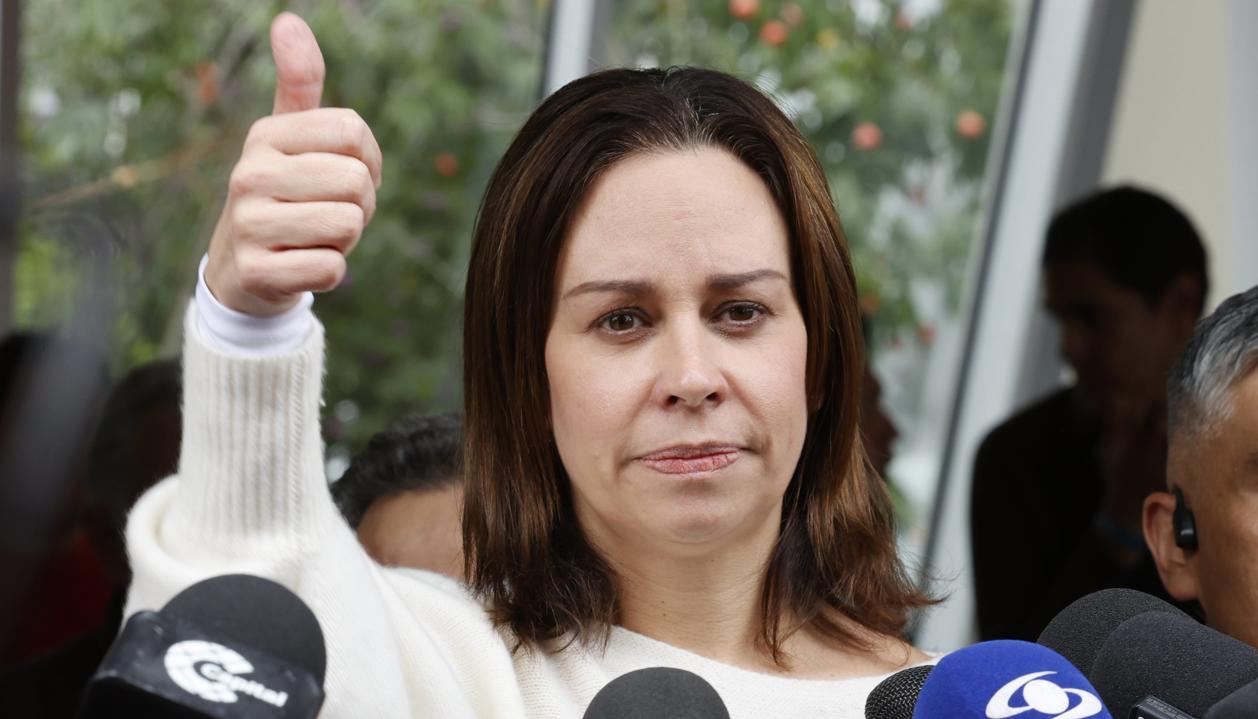 María Claudia Tarazona, esposa del senador Miguel Uribe Turbay.