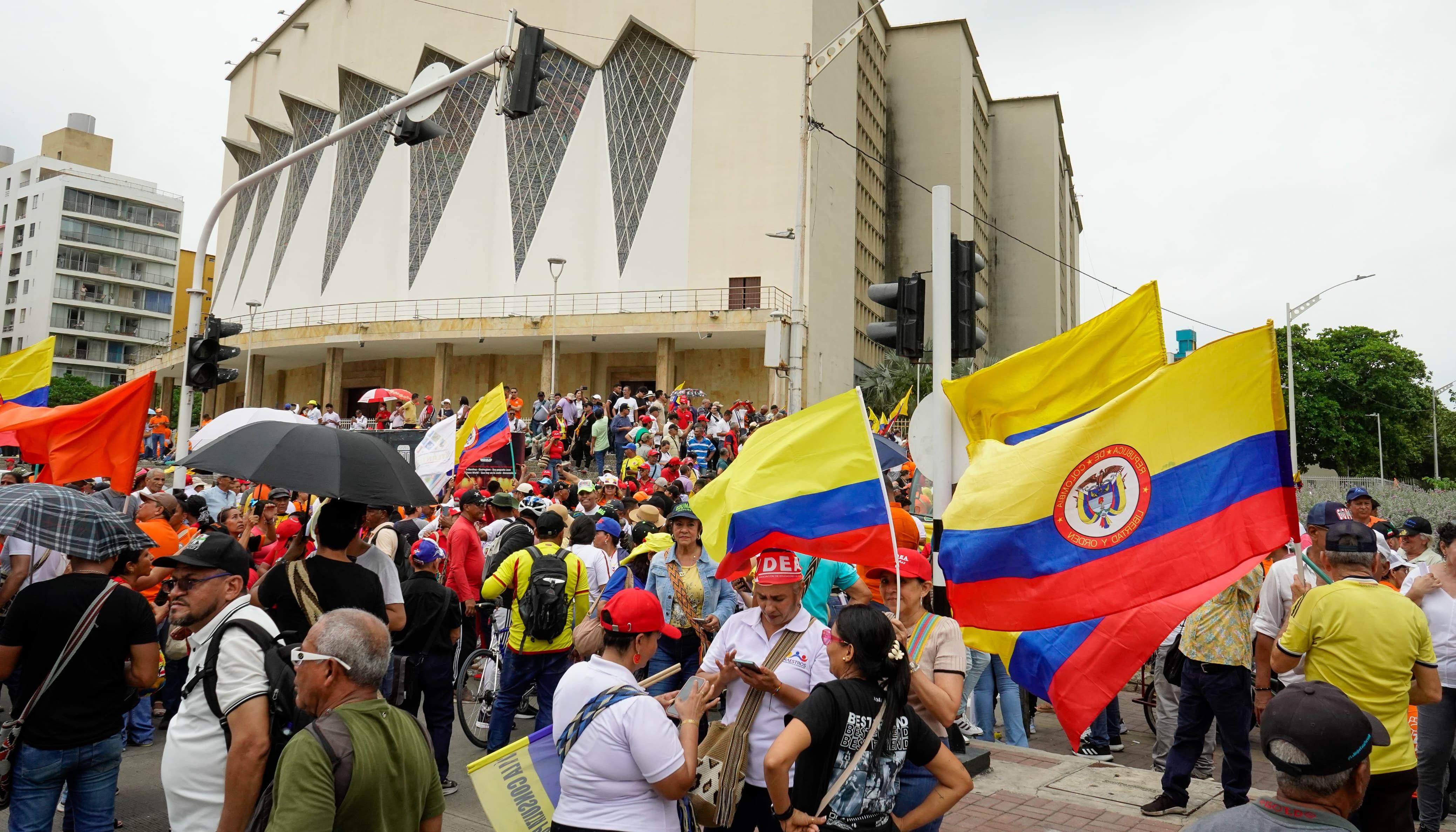 Marchas este miércoles en Barranquilla en apoyo al Gobierno de Petro.