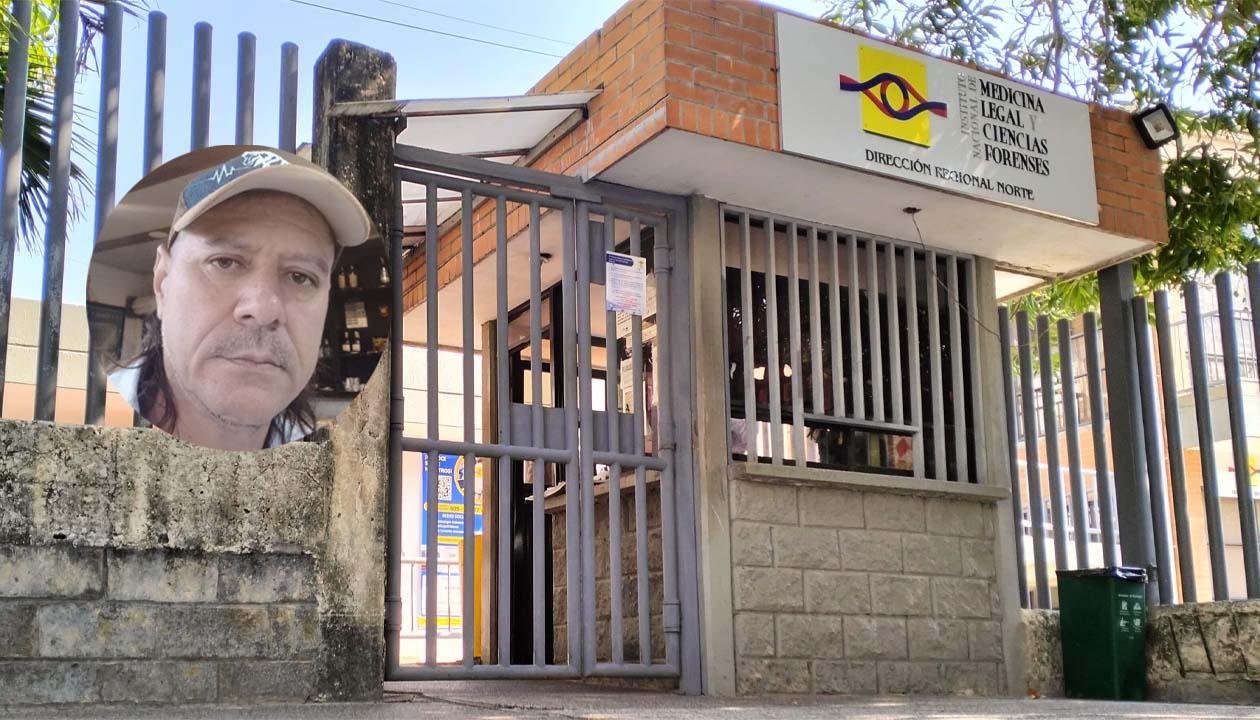 Fachada de Medicina Legal en Barranquilla y Alfonso Rueda Olarte, una de las víctimas.