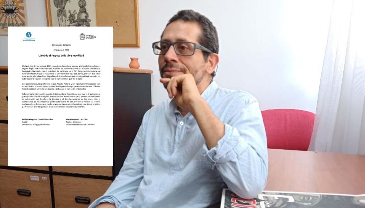 Miguel Ángel Beltrán, profesor de la Universidad Nacional