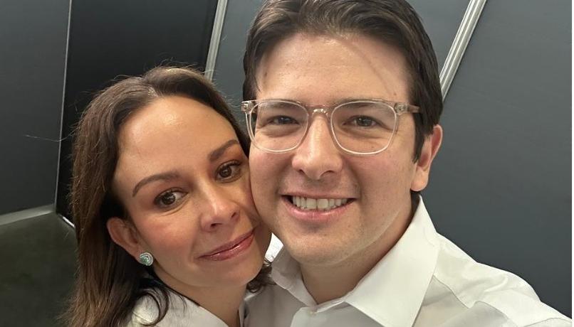 Miguel Uribe y su esposa  María Claudia Tarazona.