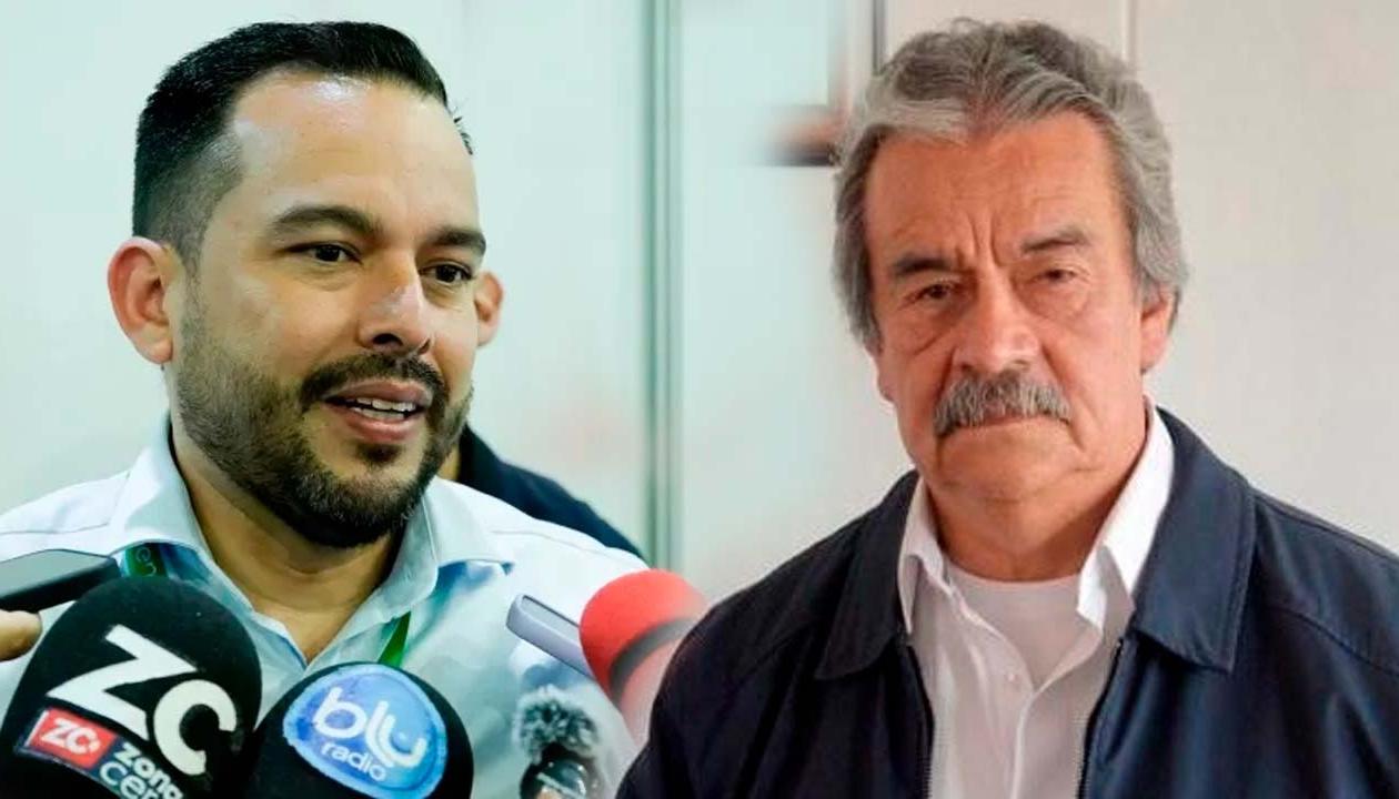 Edwin Palma, ministro de Minas; y Libardo Márquez, superintendente de Servicios Públicos