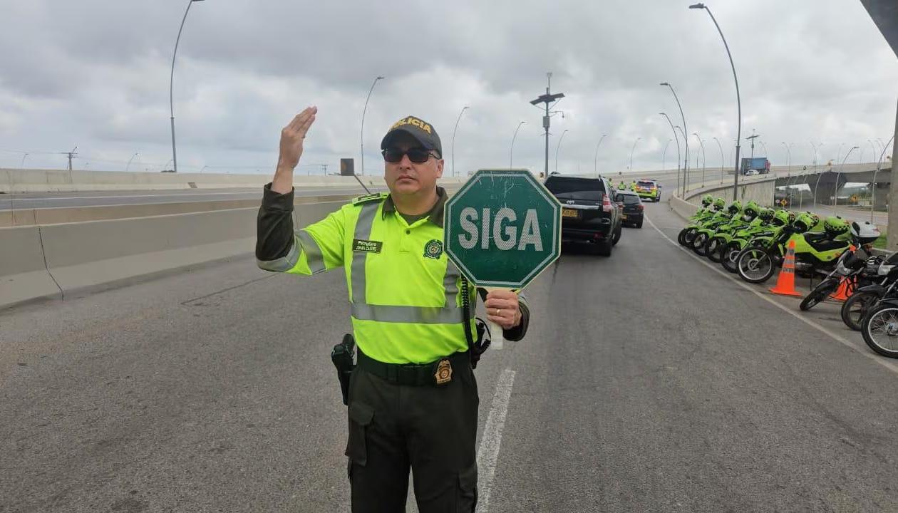 Operativo de control de la Policía de Tránsito.