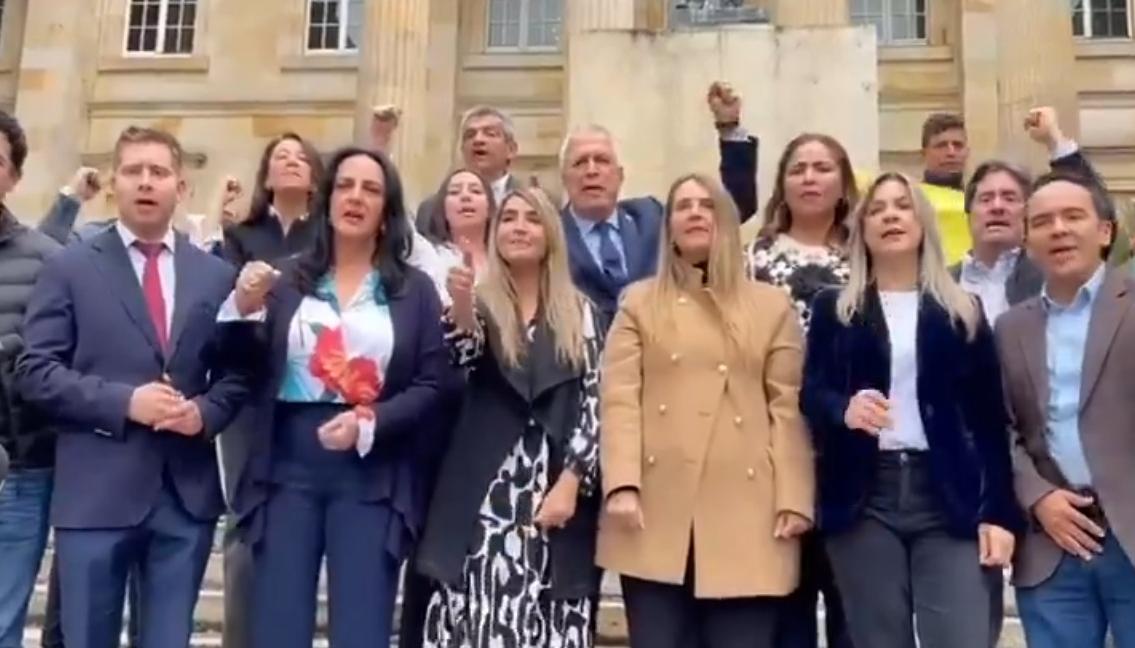Integrantes de la oposición.