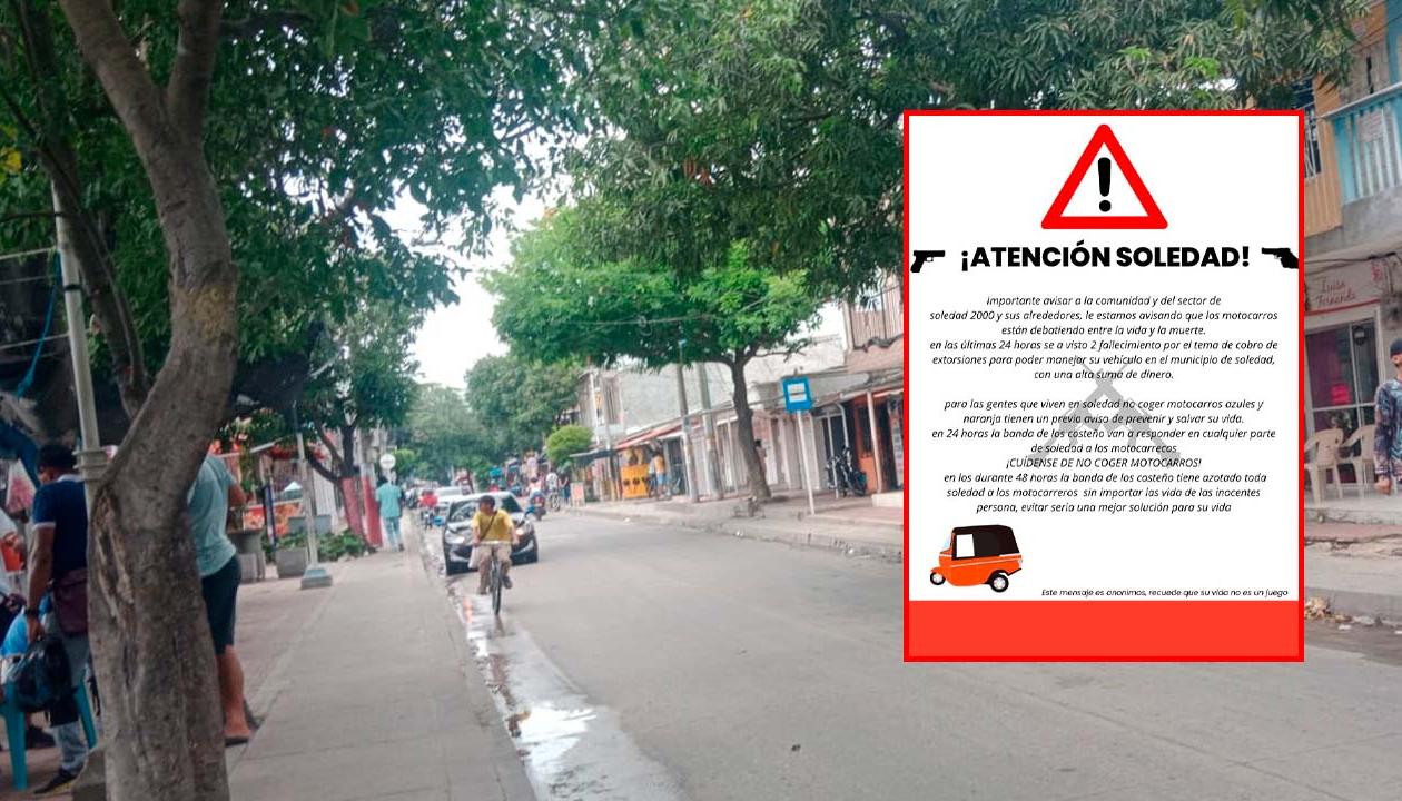 Así se vio la entrada principal al barrio Las Moras, este domingo