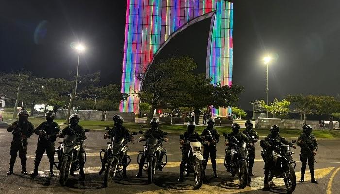 Unidades del Ejército en cercanías de la Aleta del Tiburón. 