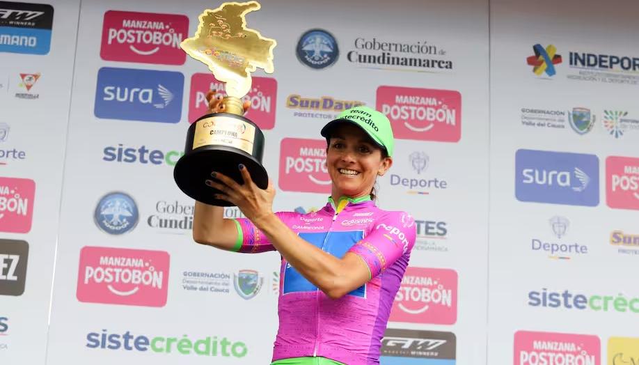 La pedalista Diana Peñuela.