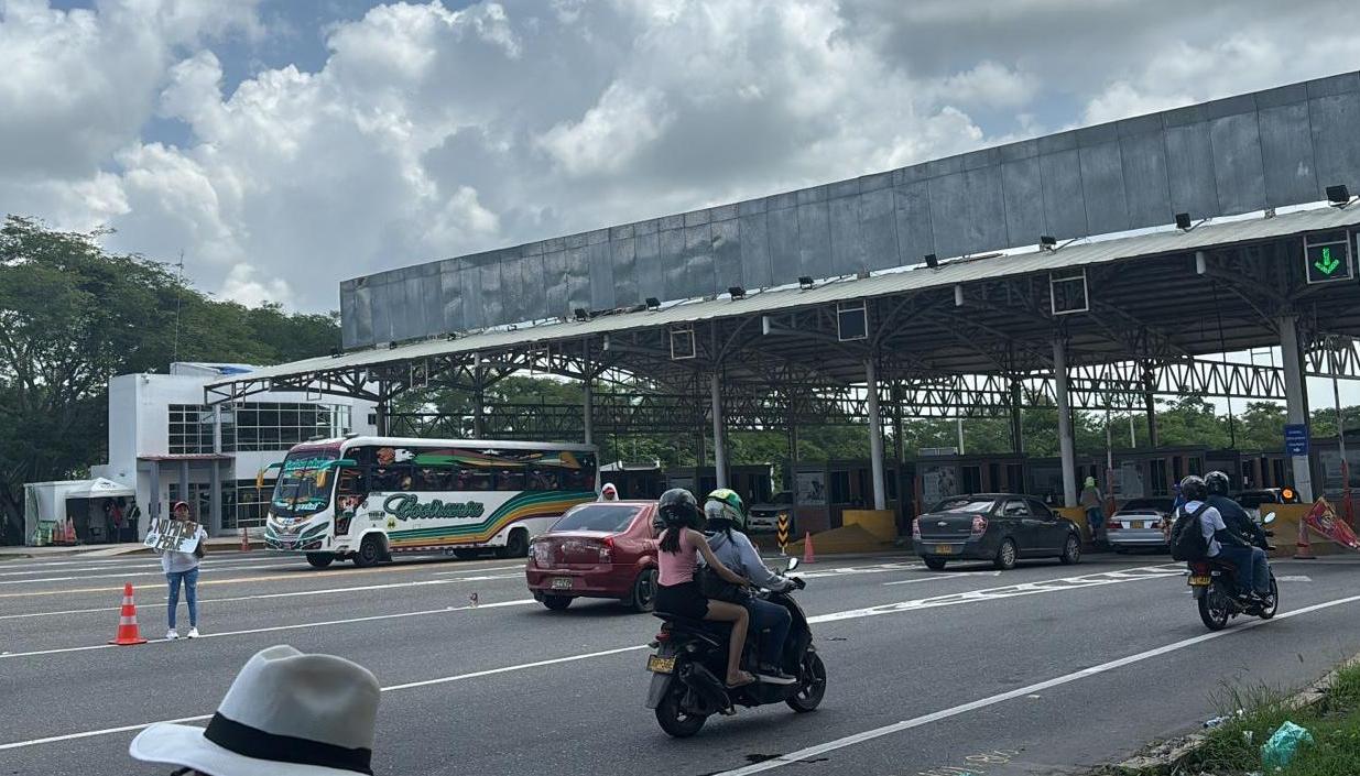 Peaje Galapa, en el municipio de Baranoa. 
