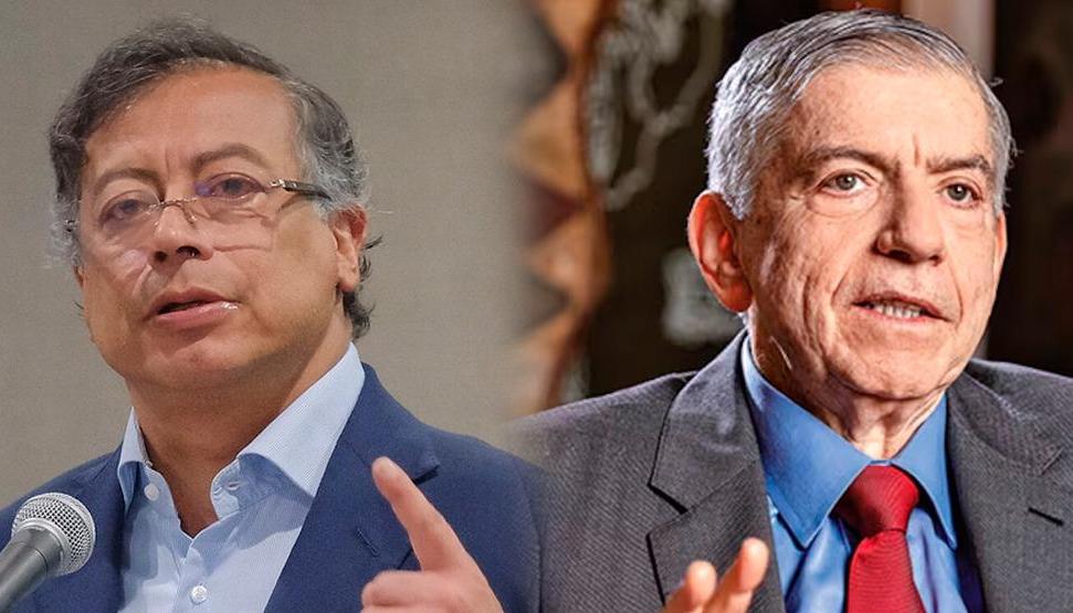 Presidente Gustavo Petro y el expresidente César Gaviria. 