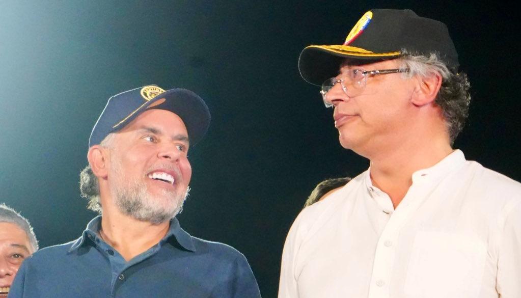 Armando Benedetti y el Presidente Gustavo Petro.