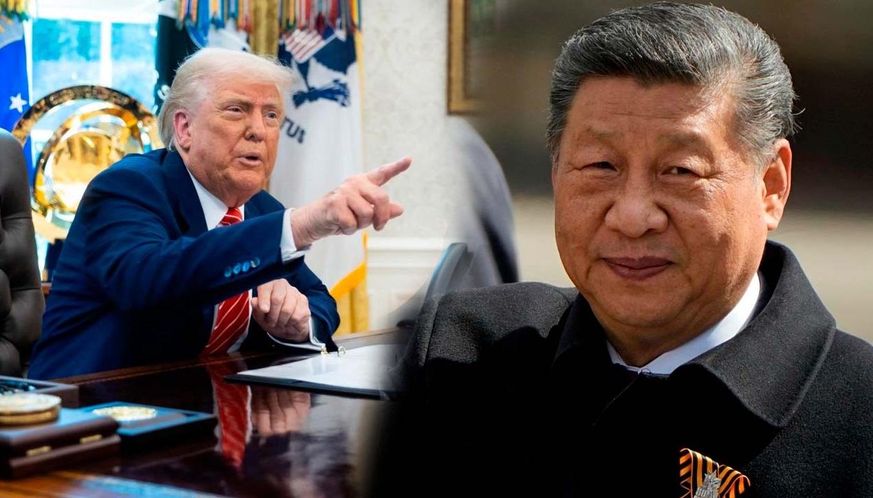Presidente de Estados Unidos, Donald Trump, y su homólogo chino, Xi Jinping.