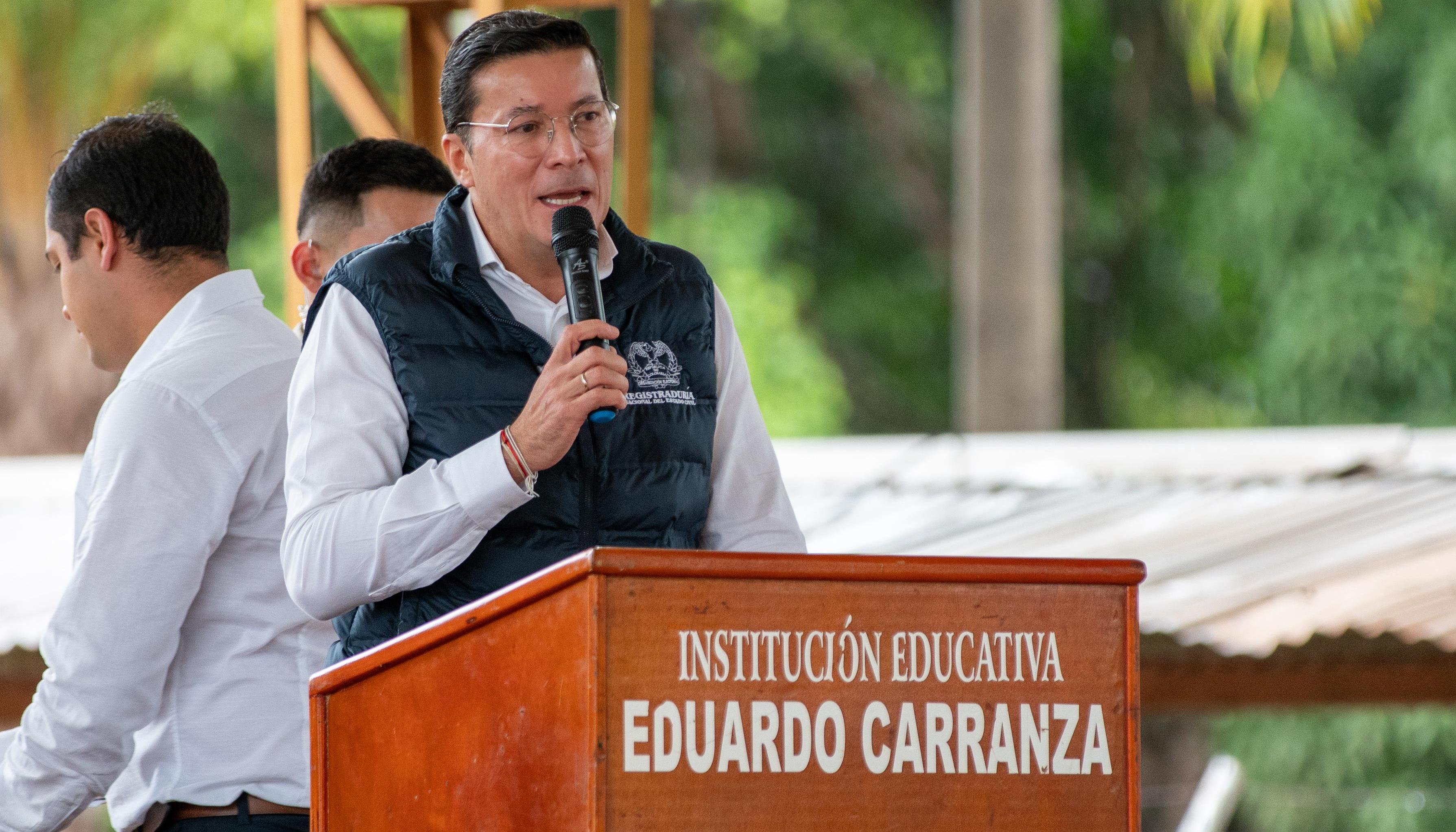 El Registrador Nacional, Hernán Penagos.