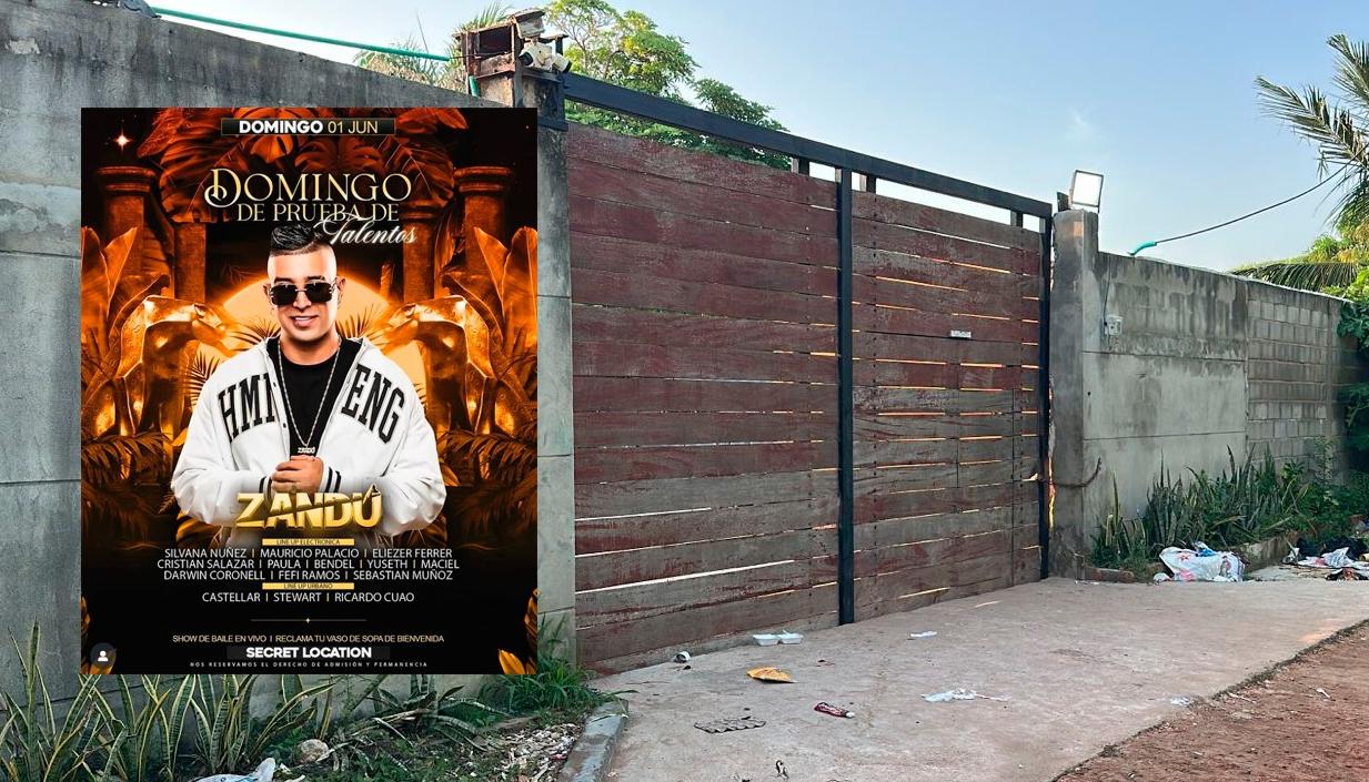 El flyer que promocionaba el evento y la finca o Eco House Villa de Olvega.