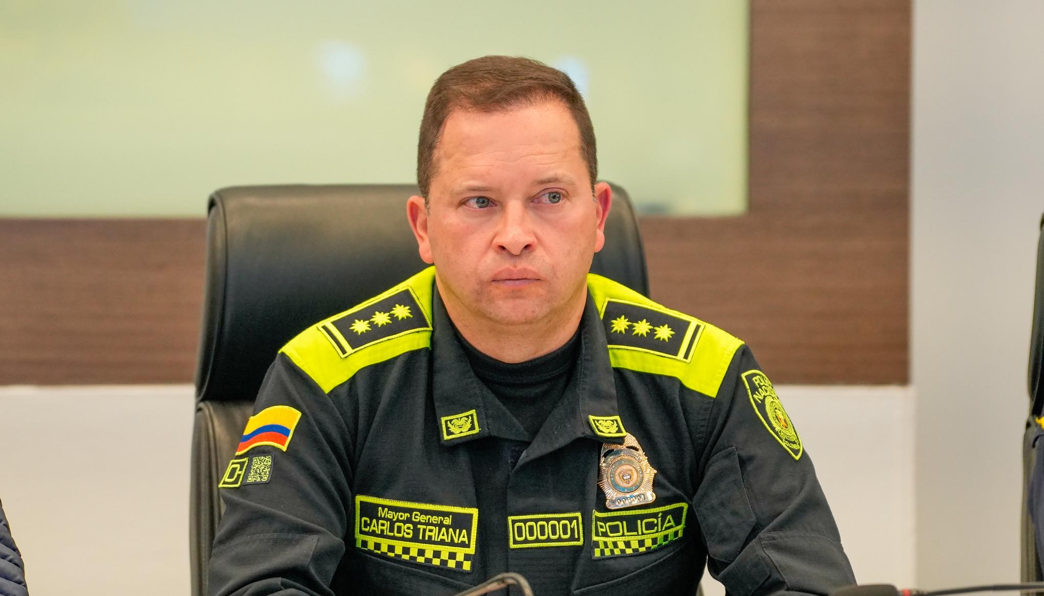El director de la Policía, general Carlos Fernando Triana.
