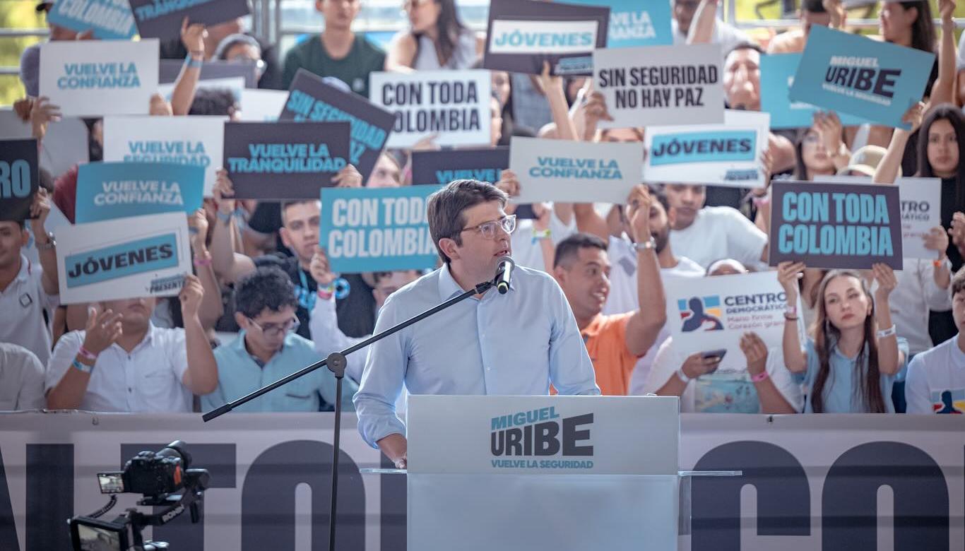 El precandidato presidencial Miguel Uribe Turbay.