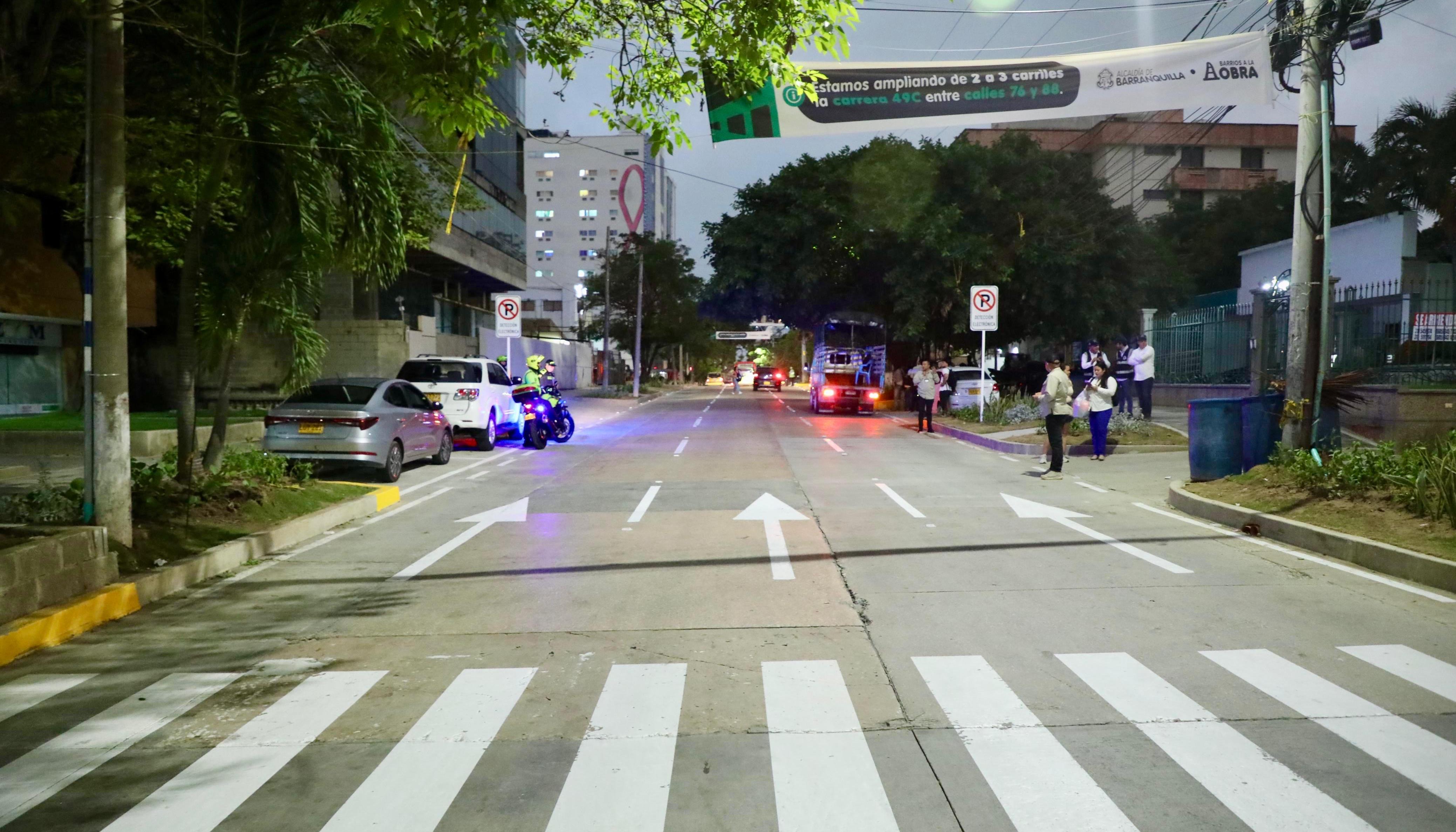 Carrera 49C entre calles 76 y 88.