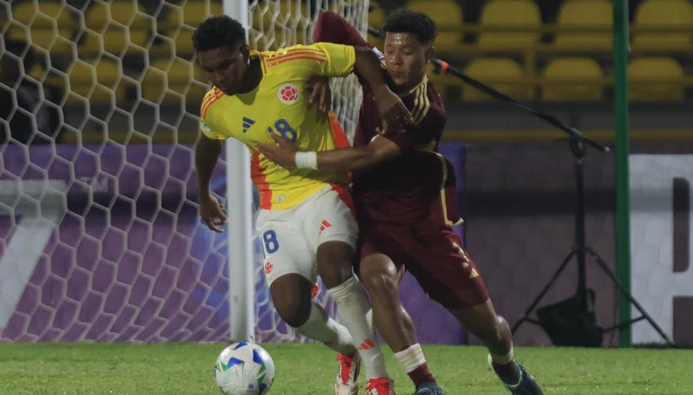 Miguel Agámez durante el Sudamericano Sub 17 de este año.