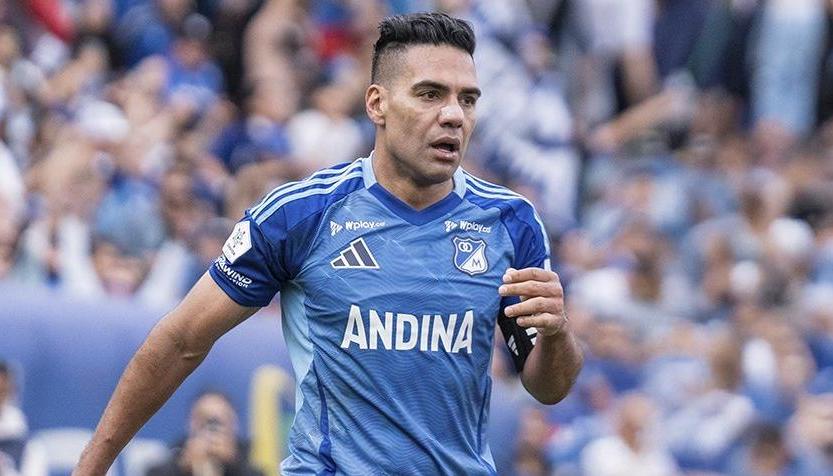 Radamel Falcao García, delantero de Millonarios. 
