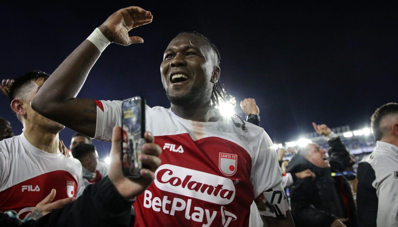 Hugo Rodallega, delantero de Santa Fe y máximo goleador del torneo con 15 tantos.