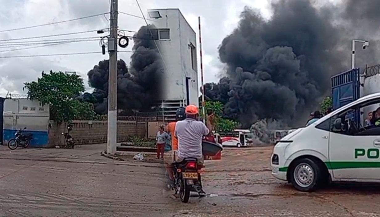 Incendio en la nevada de Coochofal. 